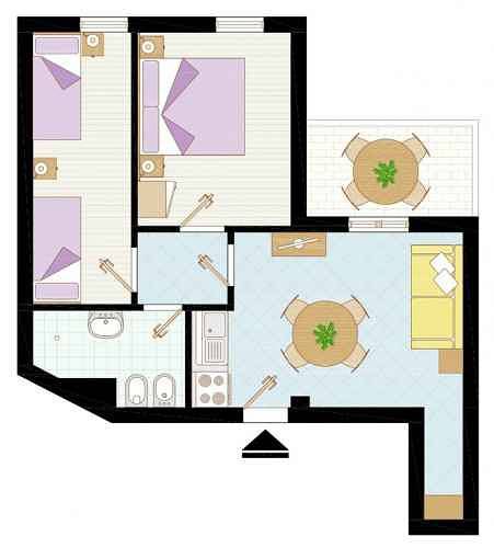 Ganze Ferienwohnung, Ferienwohnung mit Klimaanlage und Balkon  in Bibione, Venedig Provinz