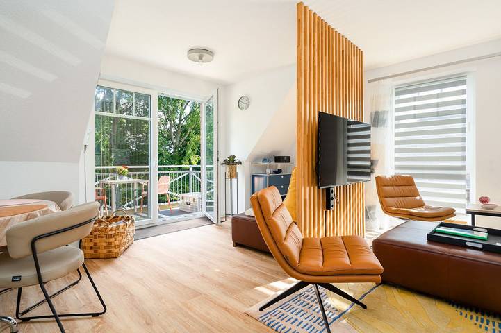 Ferienwohnung für 4 Personen, mit Balkon und Ausblick in Eilsum
