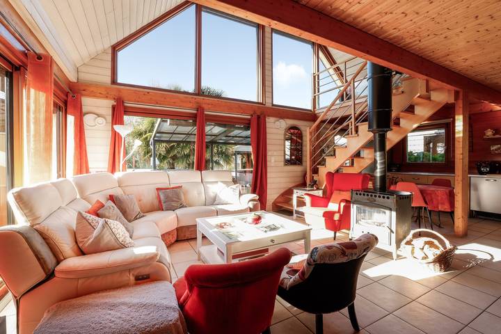 Chalet pour 6 personnes, avec jardin ainsi que jacuzzi et sauna, adapté aux familles en Bretagne - 4