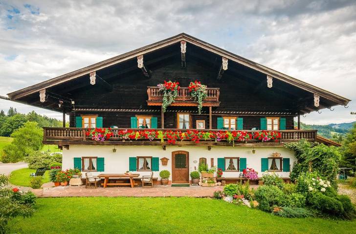 Ferienwohnung für 3 Personen, mit Balkon und Terrasse sowie Garten und Ausblick im Chiemgau - 4
