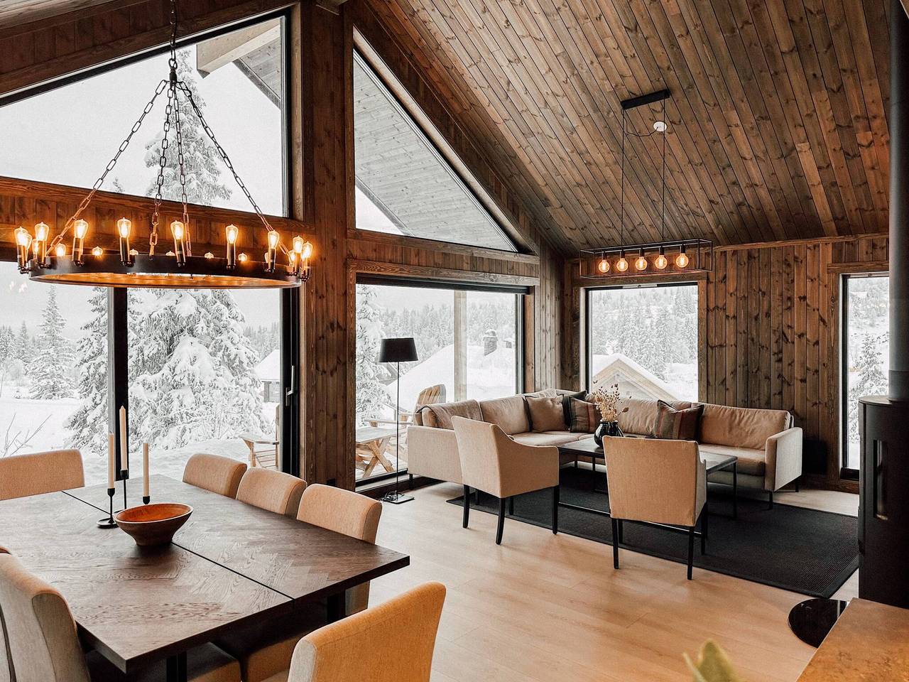 Moderne Fjellhytte-Sauna - 5 Schlafzimmer - 10 Pers in Ål