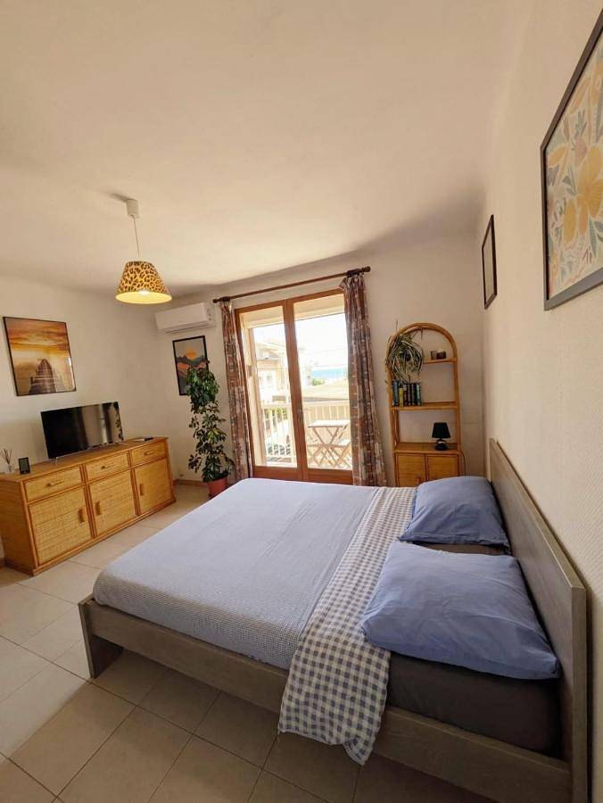 Gîte pour 3 personnes, avec vue et balcon dans Plage Centrale (Valras-Plage)