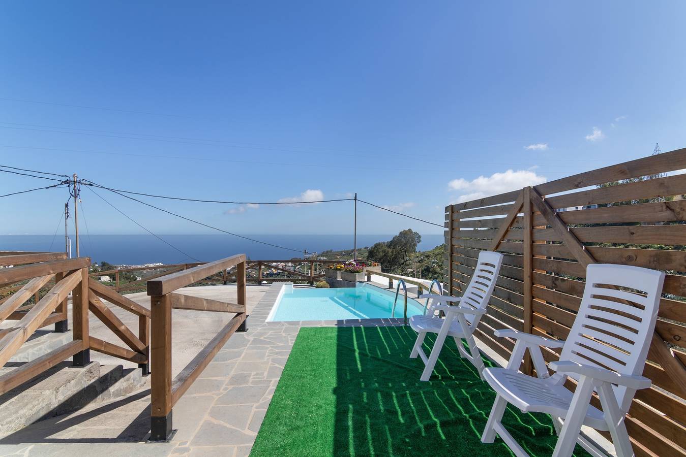 Ferienhaus 'Los Barranquillos' mit Meerblick, privatem Pool und Wi-Fi in Firgas, Gran Canaria Nord