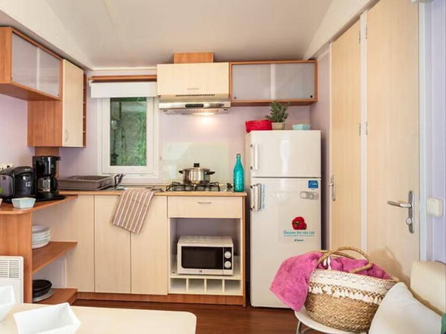 Camping l'Oasis Palavasienne - Mobilhome 4 personas - Mobil-home | Confort | 2 Dormitorios | 4 Pers. | Terraza individual in Lattes, Costa mediterránea (Francia)