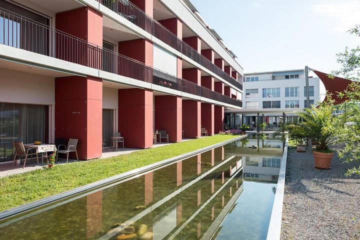 Ferienwohnung für 2 Personen, mit Balkon und Terrasse sowie Ausblick