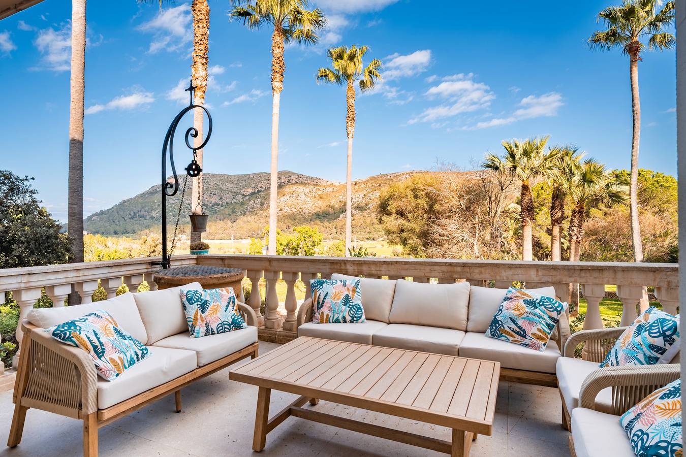 Villa "Son Simo D'Alt" mit Bergblick, privatem Pool und Wlan in Alcúdia, Mallorca Norden