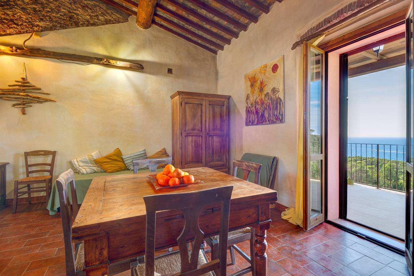Agriturismo 'Amandolo - Gorgona' con vista mare, Wi-Fi e aria condizionata in Cavo, Isola d'Elba
