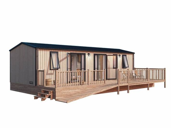 Camping für 6 Personen, mit Terrasse und Balkon/Terrasse sowie Seeblick in Südholland - 2