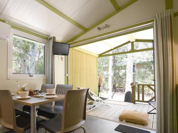 Camping Bella Vista - Chalet 4 personen - Chalet Muvrella Twin 25m² in Calvi, Calvi und Umgebung