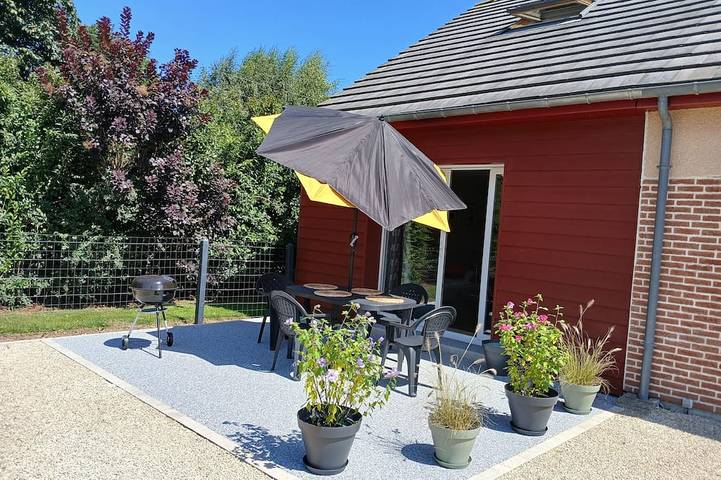 Gîte pour 4 personnes, avec terrasse à Avremesnil
