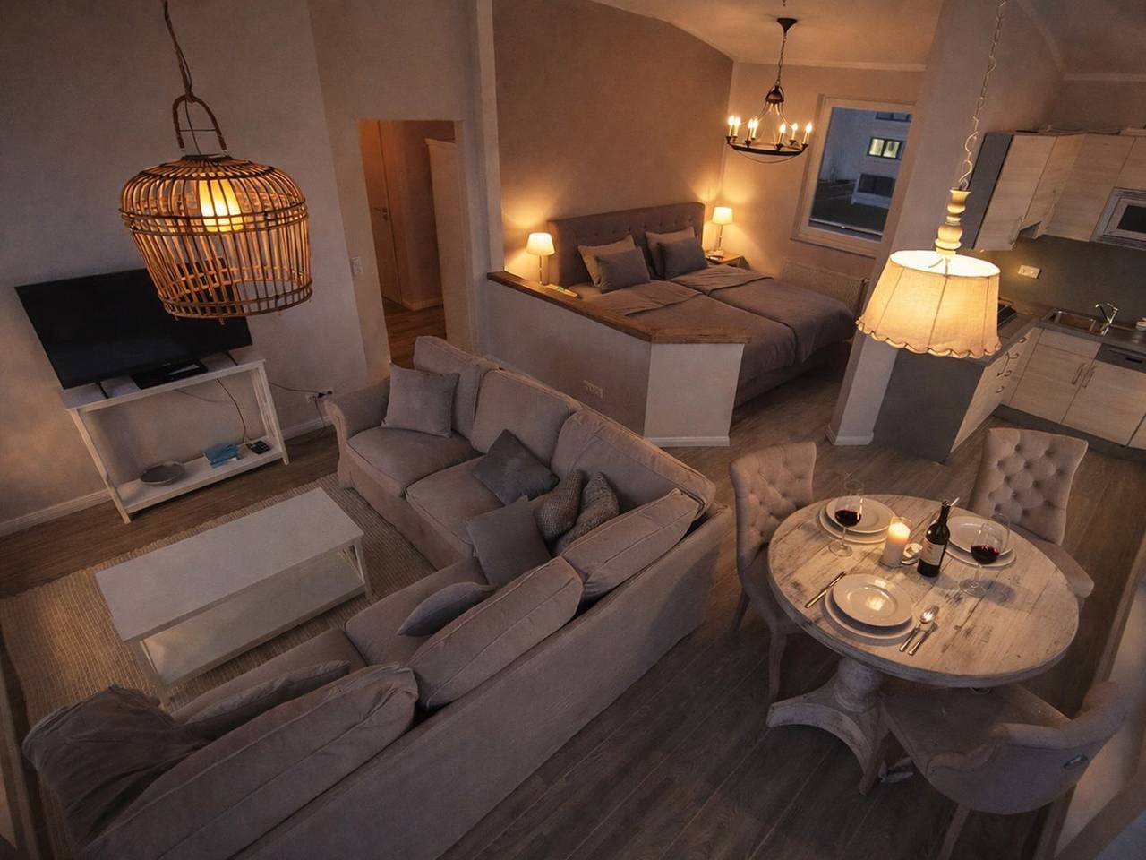 Ganze Wohnung, Apartment am Rundsteg 14 direkt am Yachthafen mit außergewöhnlichem Seeblick in Ostfehmarn, Fehmarn