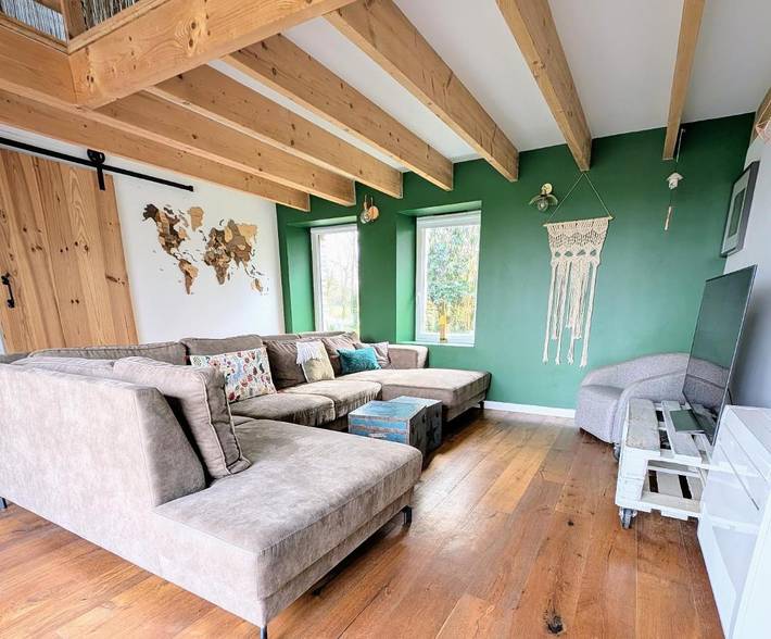Location de vacances pour 12 personnes, avec terrasse et vue ainsi que piscine et jardin à Guémené-Penfao - 4