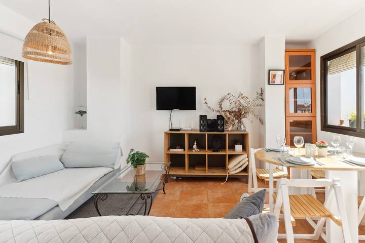 Ferienhaus 'Casa Centro' mit Meerblick, Wi-Fi und Klimaanlage in Mijas Pueblo, Mijas