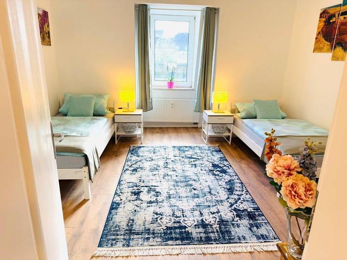 Ferienwohnung für 3 Personen, mit Garten und Sauna sowie Ausblick