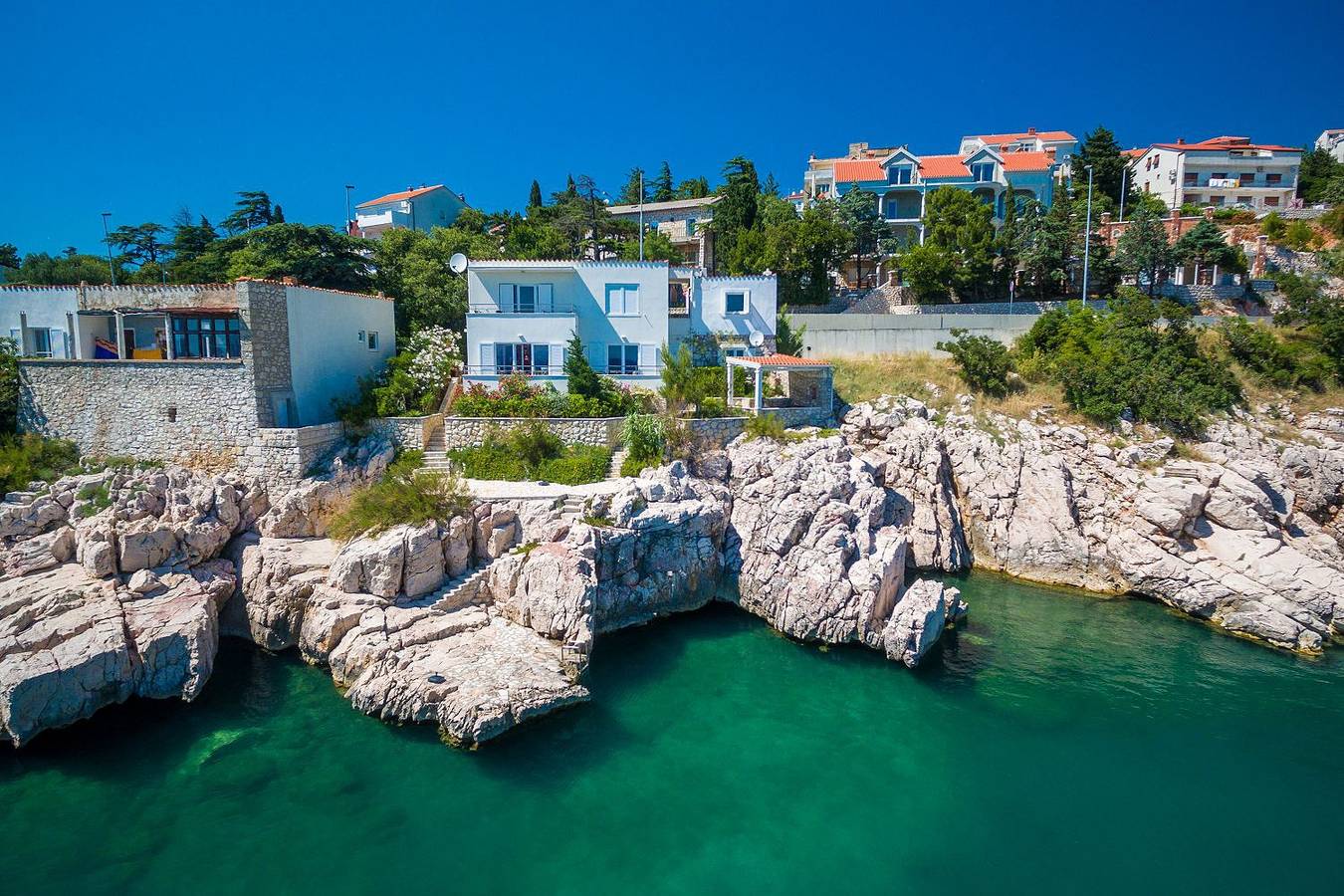 Ganze Wohnung, Direkt am eigenen Strand in Novi Vinodolski, Primorje-Gorski Kotar