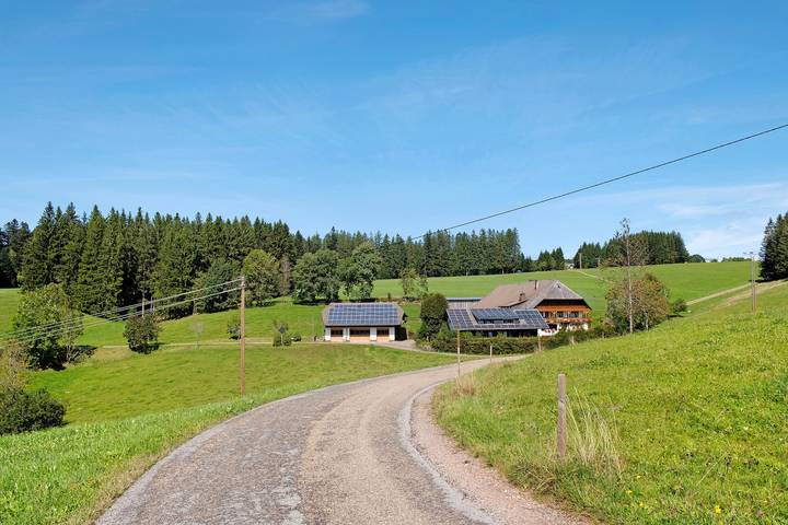 Hel lägenhet, Room 'Doppelzimmer' with Mountain View, Shared Garden and Wi-Fi in Furtwangen im Schwarzwald, Südschwarzwald