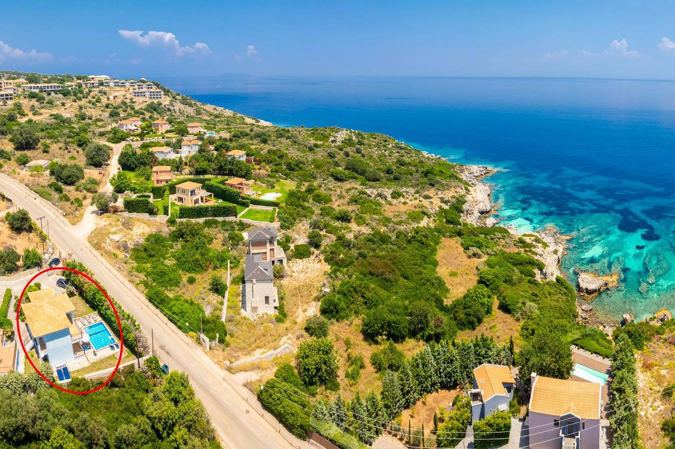 Villa für 8 Personen mit Meerblick in Skala, Kefalonia