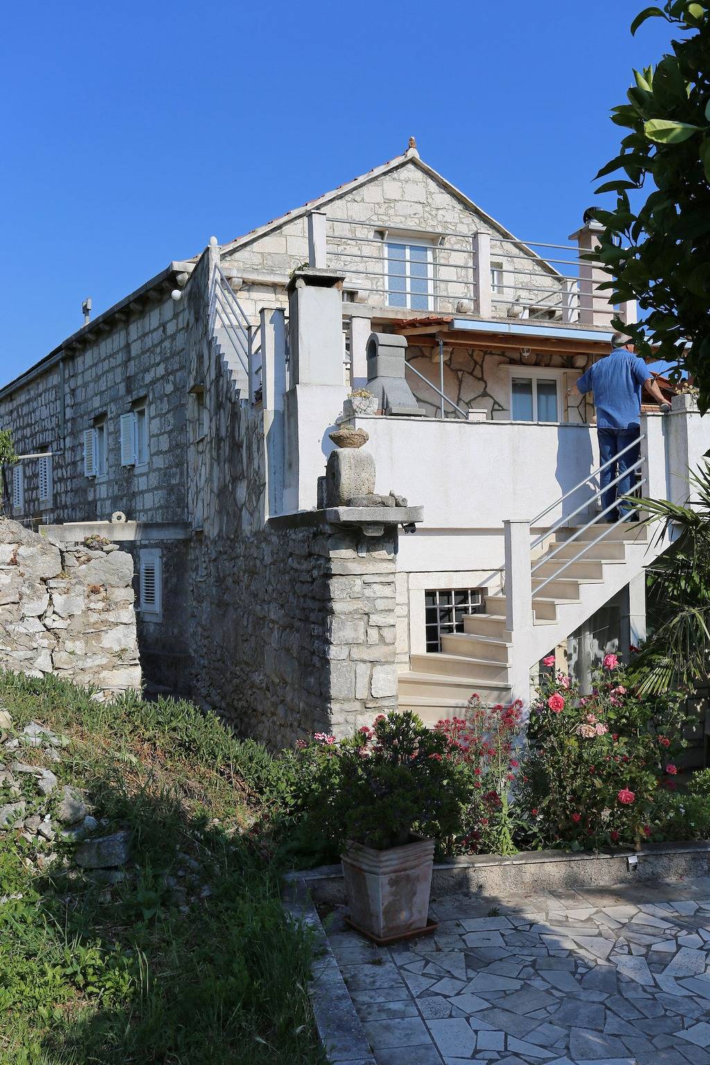 Ganze Wohnung, 2-Zimmer-Ferienwohnung mit Terrasse und Meerblick Kuciste - Perna, Peljesac A-10143-a in Kuciste, Dubrovnik-Neretva
