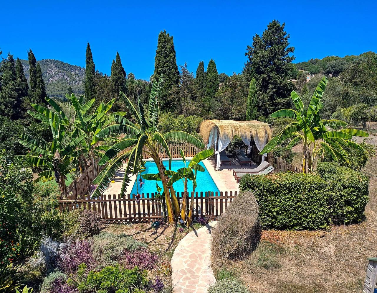 Holiday Home 'S'abeurada Con Piscina En Soller' with Mountain View, Wi-Fi and Air Conditioning in L'Horta, Sóller