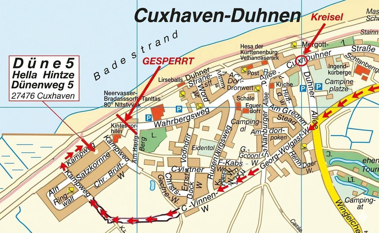 Ganze Wohnung, Komfortable Ferienwohnung mit Balkon, strandnah im Hochparterre in Fkk Strand Duhnen, Cuxhaven