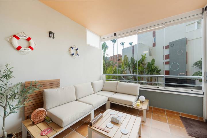 Entire apartment, Premium family apartment in Almerimar with garden and pool views in Almerimar, El Ejido