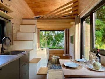 Location de vacances pour 3 personnes, avec vue et jardin à Flamanville