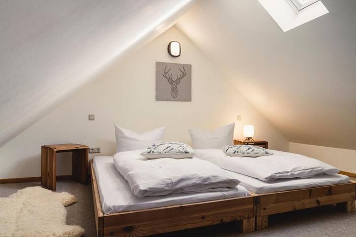 Hotel für 2 Personen, mit Terrasse und Garten sowie Sauna und Ausblick in Sayda - 4