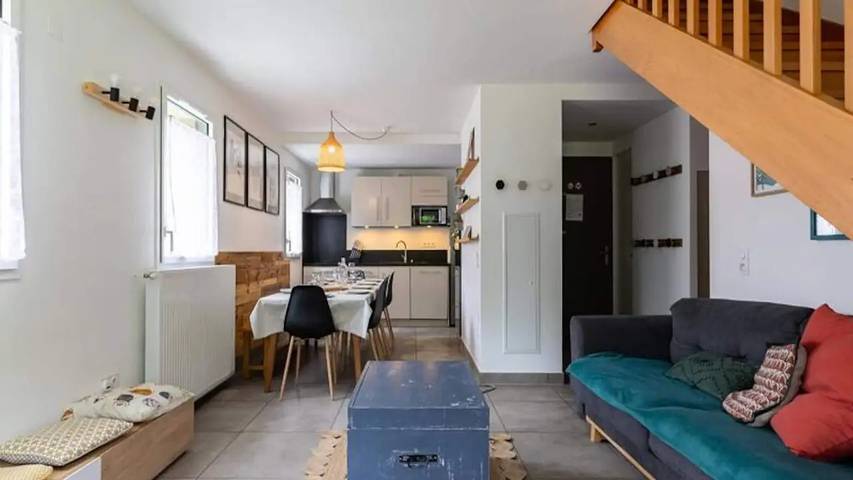 Gîte pour 12 personnes, avec balcon dans Balnéa