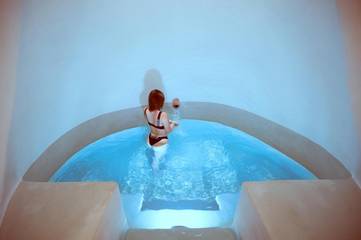 Gîte pour 4 personnes, avec jacuzzi ainsi que piscine et balcon à Tricase