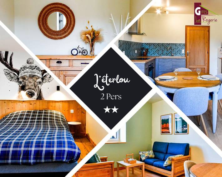 Gîte pour 2 personnes, avec jardin et balcon