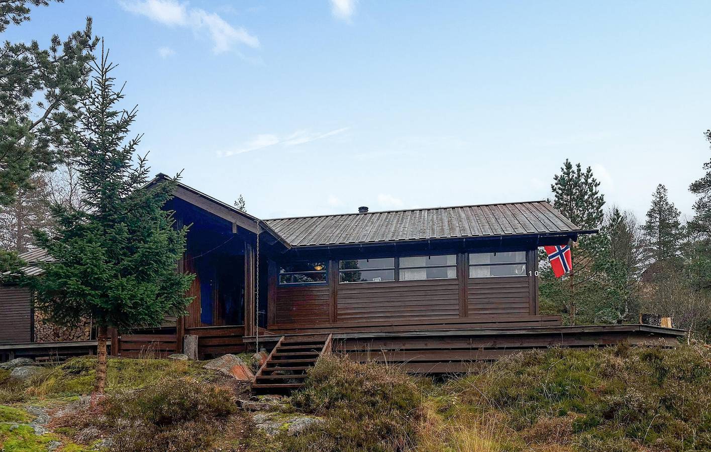 Ferienhaus für 10 Personen mit Terrasse in Sirdal