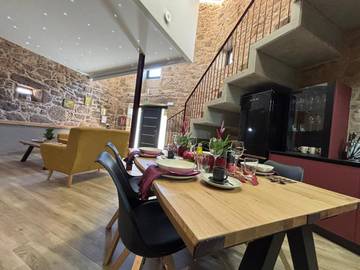 Casa de vacaciones para 8 personas, con jardín y terraza en Barbanza