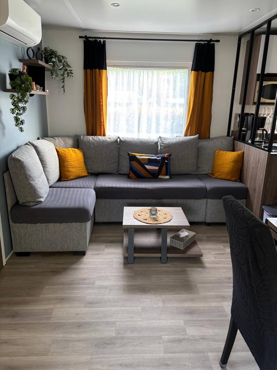 Mobilheim „8 Personen Bora Bora“ mit Gemeinschaftspools, privater Terrasse und Klimaanlage in Gastes, Côte d’Argent