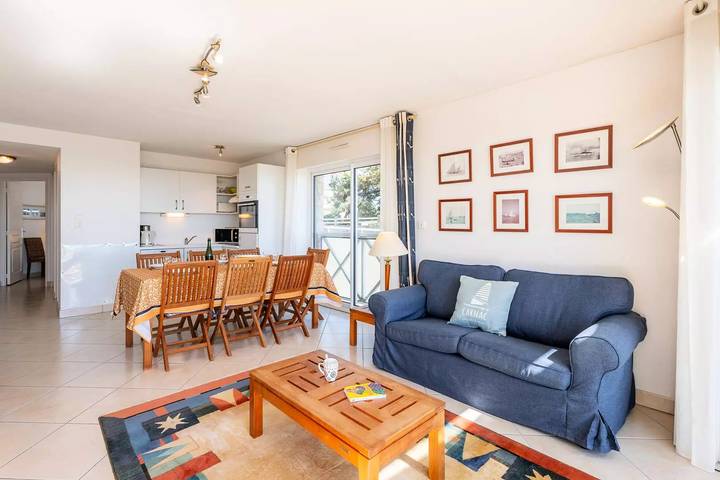 Ganze Wohnung, Carnac - Ferienwohnung 4 Zimmer weich- 55m2- Meerblick in Carnac Plage, Carnac