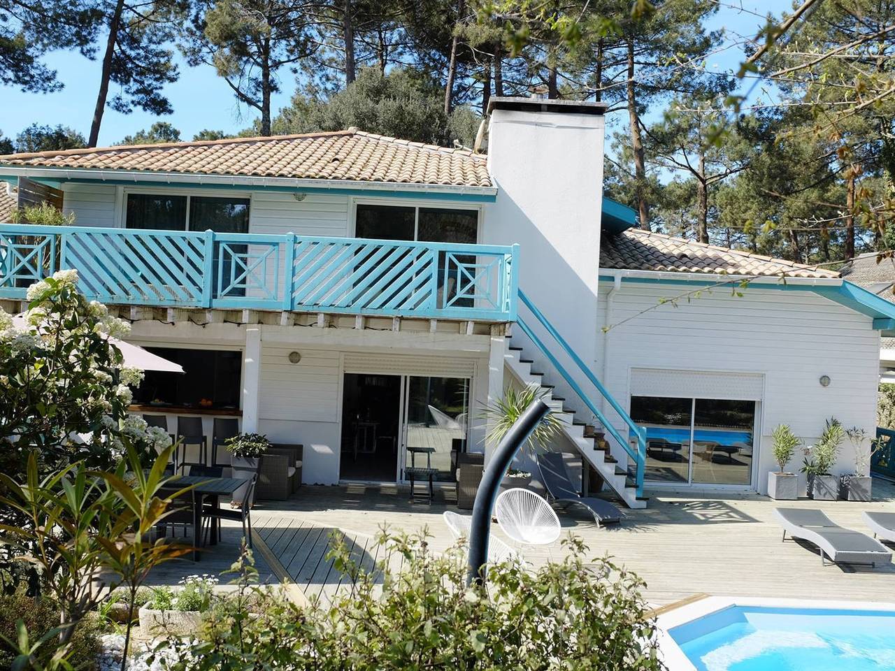 Spacieuse villa au golf avec piscine privée, parking, et services de conciergerie in Seignosse Océan, Seignosse