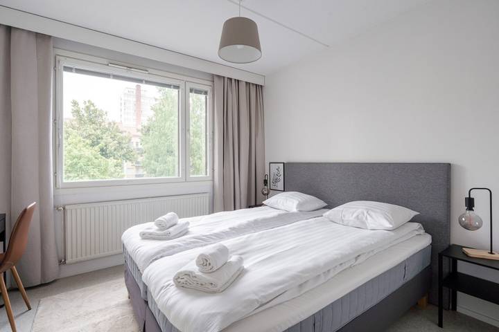 Ganze Wohnung, Stylish 1Br Apartment | Private Sauna & Balcony in Pirkanmaa