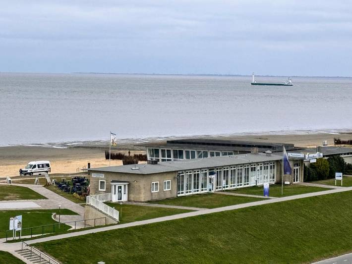 Ferienwohnung für 4 Personen, mit Pool und Sauna sowie Meerblick und Balkon in Döse