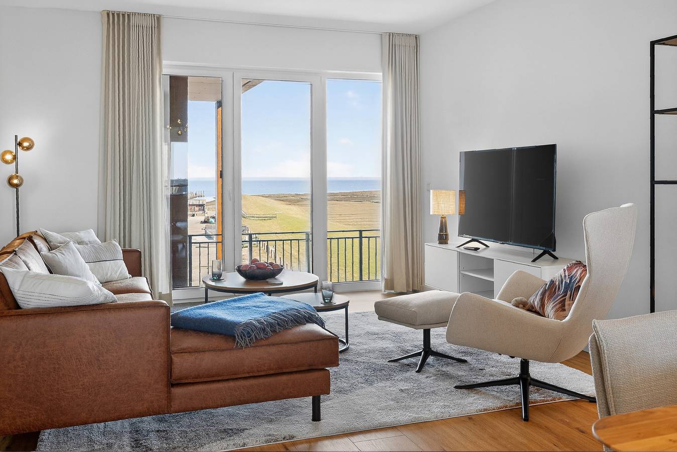 Ganze Wohnung, Apartment 'Jon' mit Meerblick, Balkon und Wlan in Tammensiel, Pellworm