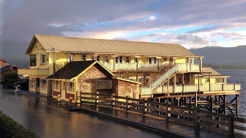 Hotel voor 2 personen, met terras en uitzicht op Vancouvereiland