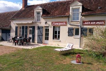 Gîte pour 9 personnes, avec terrasse et jardin à Choussy