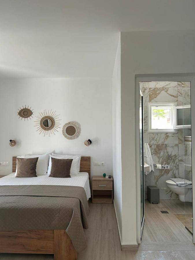 Maison d’hôte pour 3 personnes, avec jardin ainsi que vue et balcon dans Skiathos