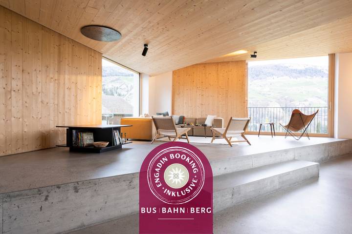 Ferienwohnung für 8 Personen, mit Balkon und Garten sowie Seeblick