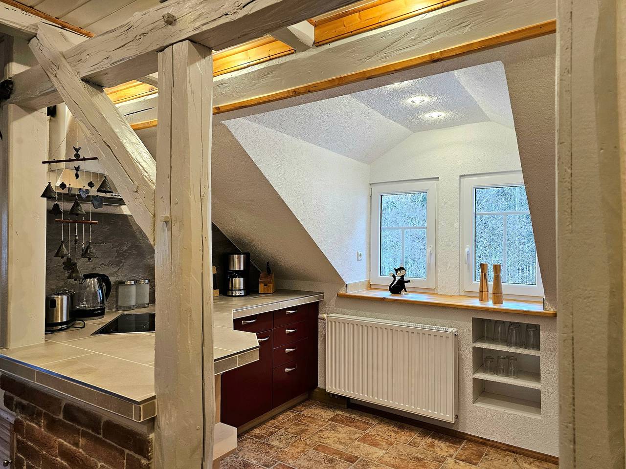 Entire apartment, Apartment "Schwarzmühle 3" with Lake View, Private Garden and Wi-Fi in Börnichen, Ore Mountains