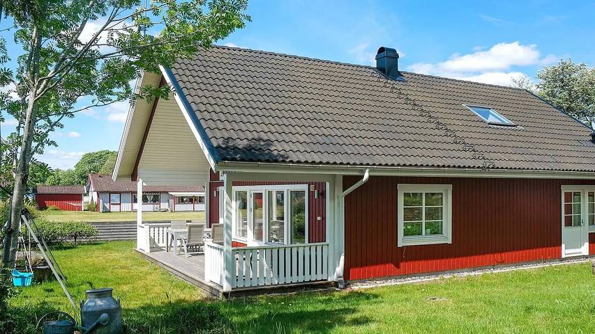 Ferienhaus für 7 Personen, mit Garten am Bolmen