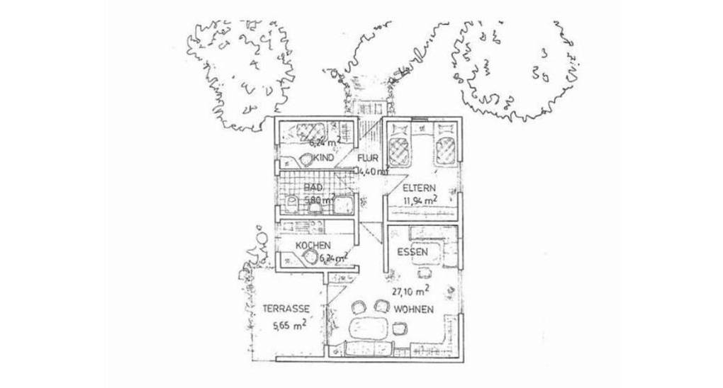 Bungalow am Fuße der Wasserkuppe in Künzell, Rhön-Hessen