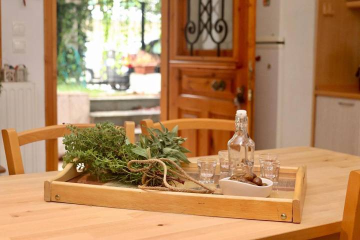 Ferienwohnung für 5 Personen, mit Garten und Ausblick, mit Haustier