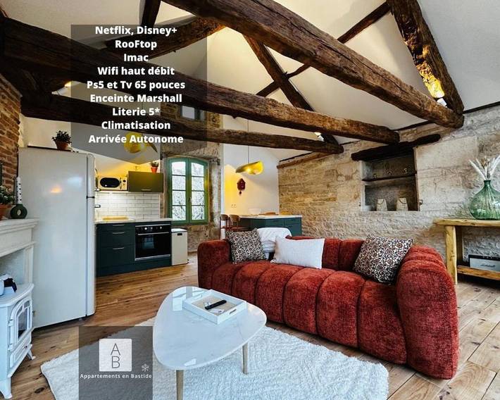 Appartement de vacances pour 4 personnes, avec Terrasse dans Office de Tourisme de Villeneuve d'Aveyron