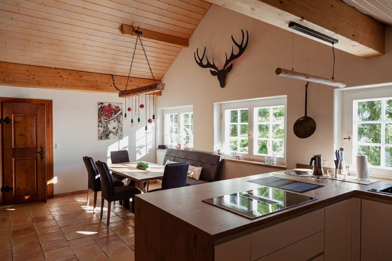 Ganze Wohnung, Ferienwohnung 'Hirsch-Lounge' mit Bergblick, Balkon und Wi-Fi in Höchenschwand, Südschwarzwald