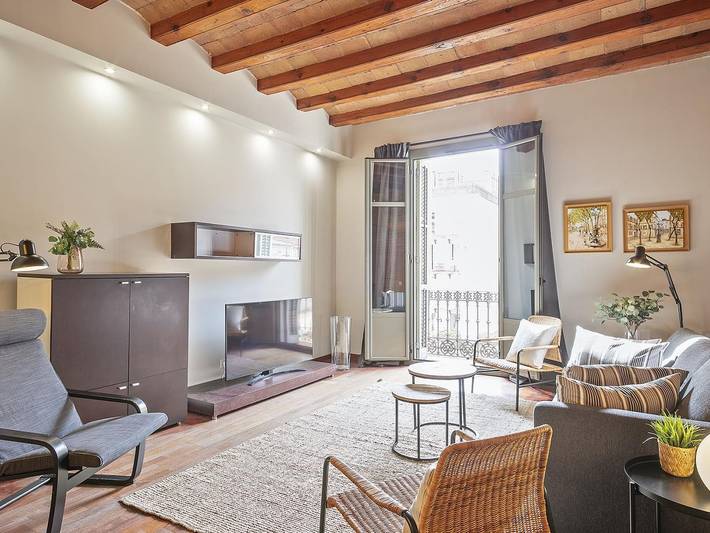 Apartamento para 5 personas, con Balcón en Gracia
