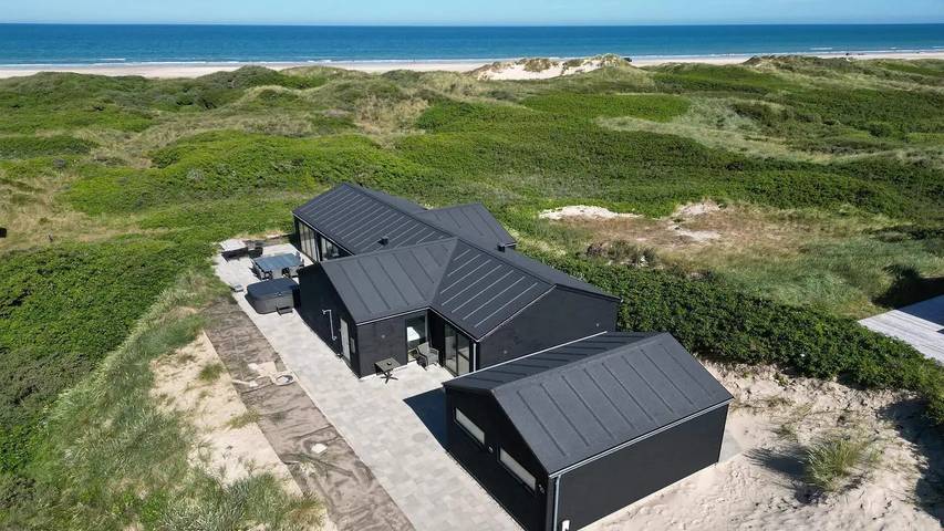 Ferienhaus mit meerblick für 11 Personen, mit Whirlpool und Terrasse sowie Sauna in Grønhøj Strand - 4